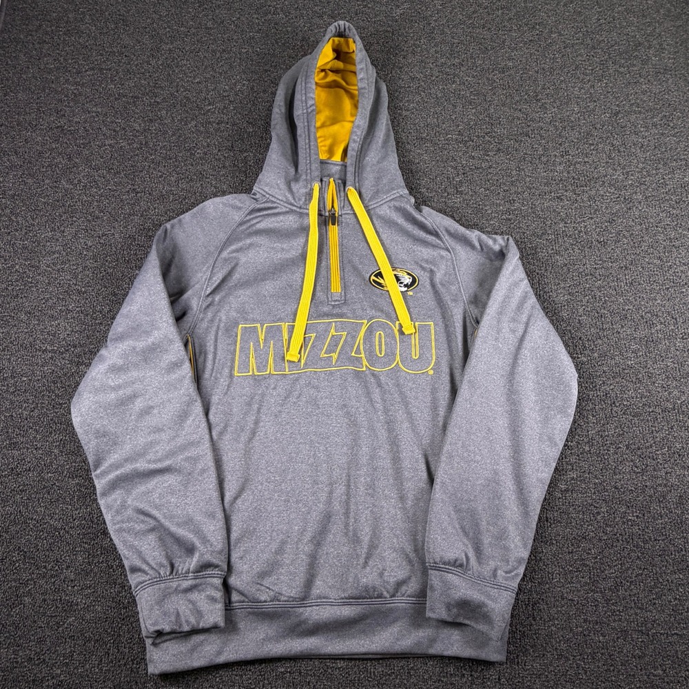 Missouri Rivalry Threads Hoodie Mens S Gray NCAA Football Mizzou EUC